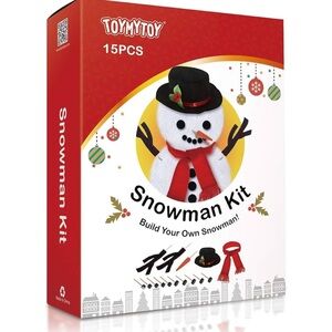 Snowman Kit - Build Your Own Snowman - Red and Black